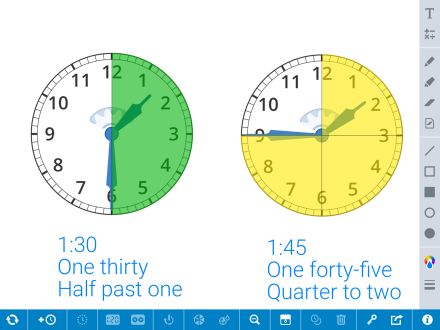 Preview screenshot of Math Clock app 