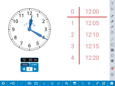 Preview screenshot of Math Clock app 