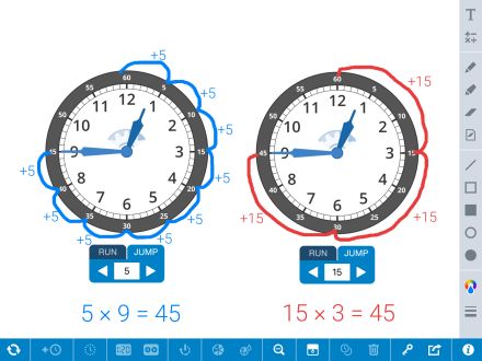 Preview screenshot of Math Clock app 