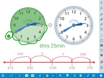Preview screenshot of Math Clock app 