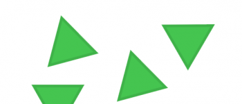 six green triangles