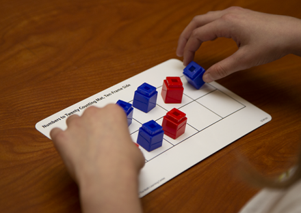 student using 10 frame